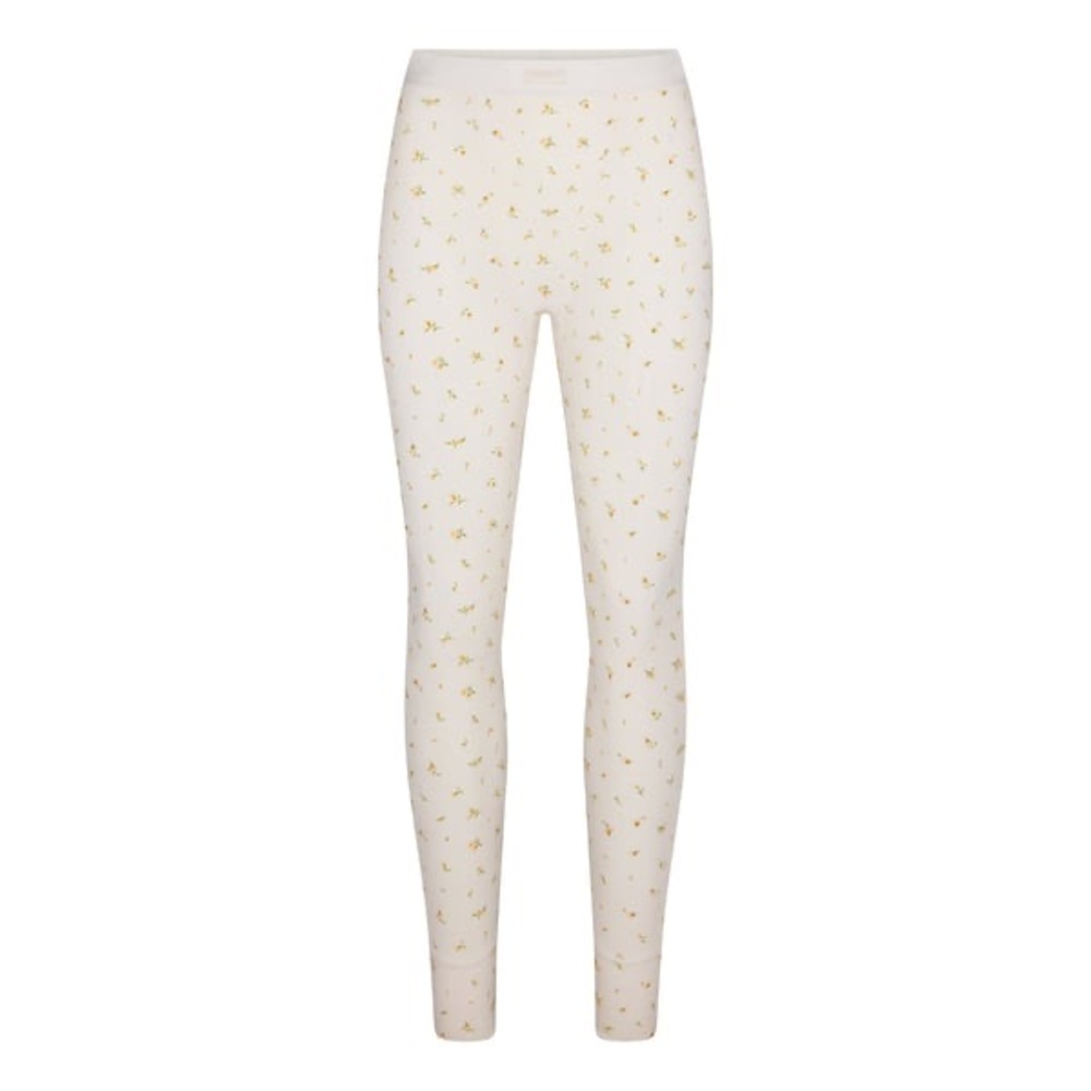 SKIMS Cotton Rib Legging Marigold Rosebud print Size XS